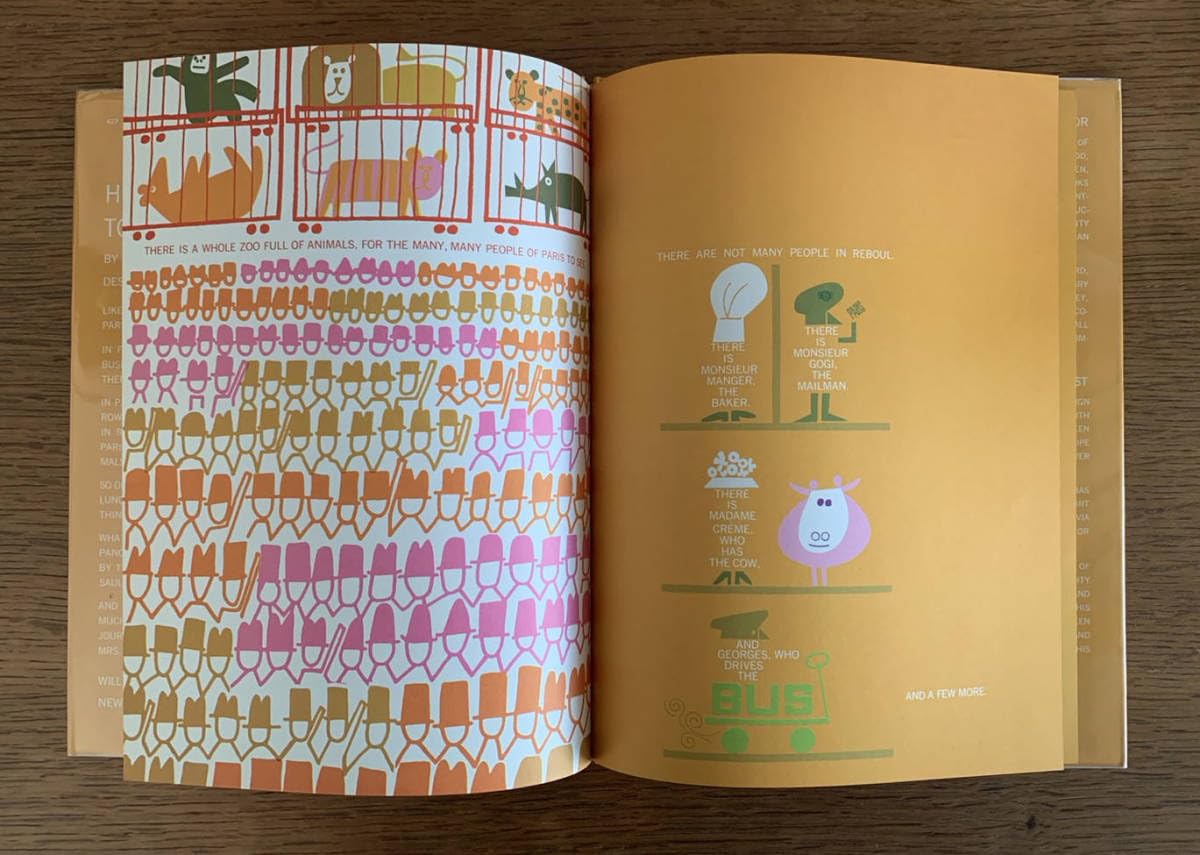 状態良好 初版 ソールバス デザイン アンリくんパリへ行く ビンテージ絵本 希少 Amazon.co.jp: 超希少 状態良好 1962年 初版 HENRI'S WALK TO